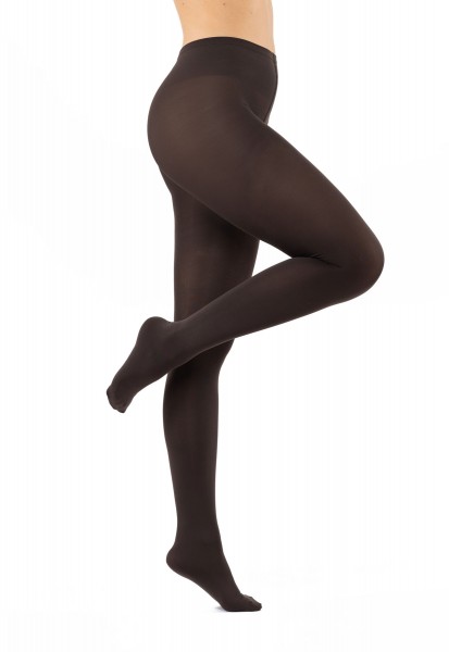 Opaque thermal tights 200 Den brown